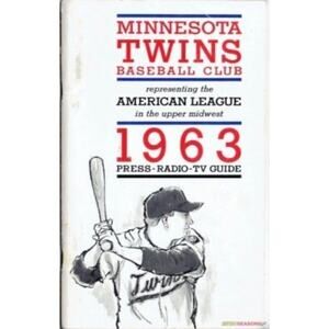 Minnesota Twins Baseball Club 1963 Press Radio TV Cover On 12x8in Metal Sign